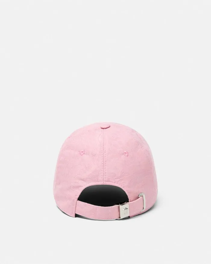 Versace Hats and Caps Barocco Jacquard Logo Baseball Cap Light Pink 8211 Women Versace Hats and Caps Barocco Jacquard Logo Baseball Cap Light Pink 8211 Women