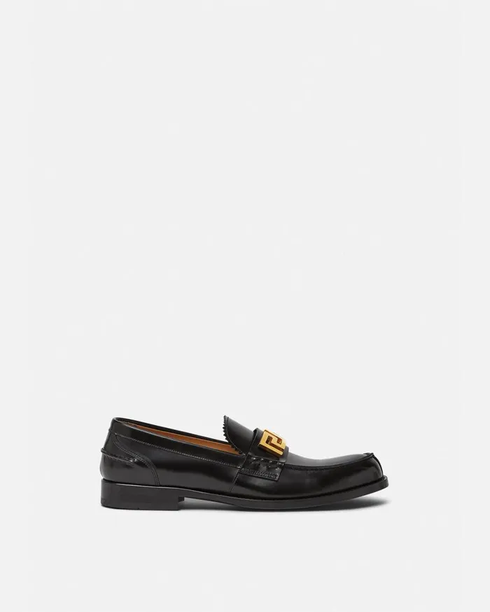 Versace Loafers and Slippers Greca Loafers Blackgold 8211 Men