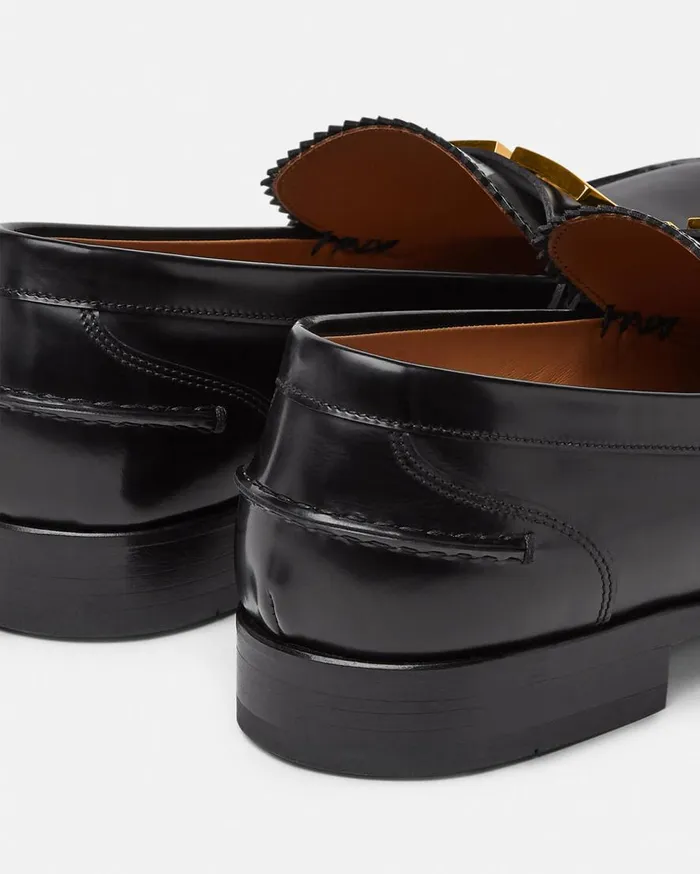 Versace Loafers and Slippers Greca Loafers Blackgold 8211 Men Versace Loafers and Slippers Greca Loafers Blackgold 8211 Men
