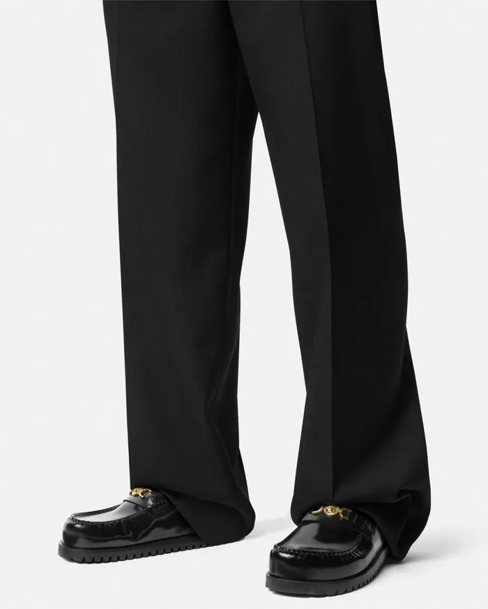 Versace Loafers and Slippers Medusa 03995 Mules Blackgold 8211 Men Versace Loafers and Slippers Medusa 03995 Mules Blackgold 8211 Men