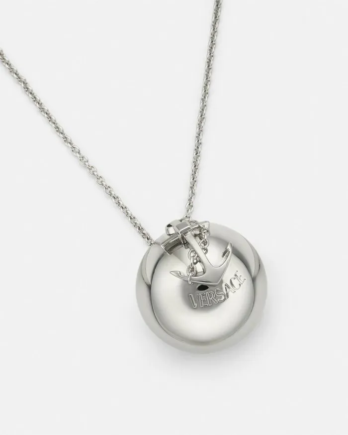 Versace Necklaces Nautical Medusa Sphere Necklace Silver 8211 Women Versace Necklaces Nautical Medusa Sphere Necklace Silver 8211 Women