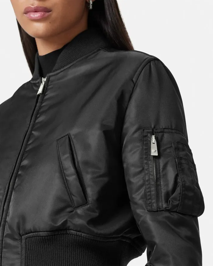 Versace Outerwear and Coats Cropped Bomber Jacket Black 8211 Women Versace Outerwear and Coats Cropped Bomber Jacket Black 8211 Women