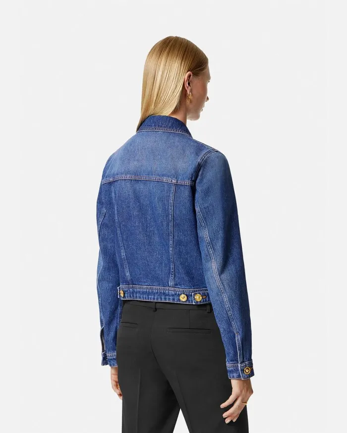 Versace Outerwear and Coats Denim Jacket Blue 8211 Women Versace Outerwear and Coats Denim Jacket Blue 8211 Women