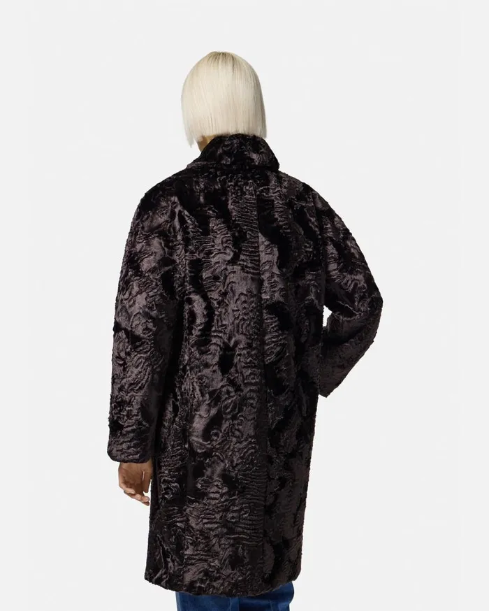 Versace Outerwear and Coats FauxFur Coat Black 8211 Women Versace Outerwear and Coats FauxFur Coat Black 8211 Women