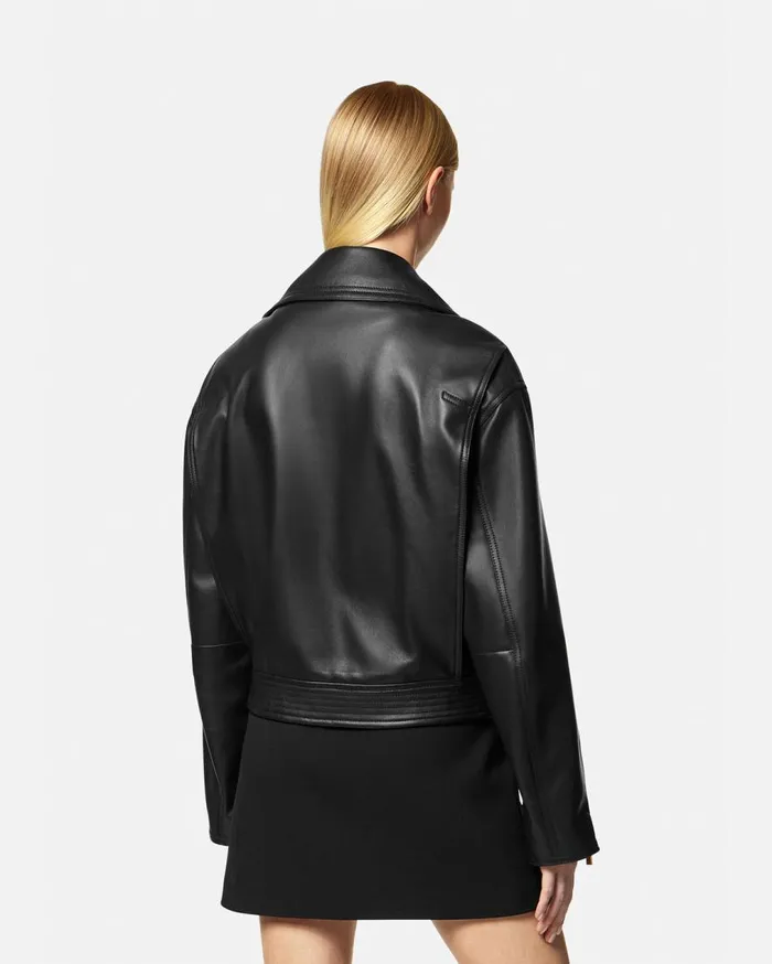 Versace Outerwear and Coats Leather Biker Jacket Black 8211 Women Versace Outerwear and Coats Leather Biker Jacket Black 8211 Women