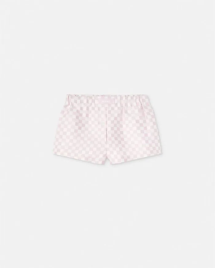 Versace Pants and Shorts Contrasto Duchesse Boxer Shorts Light Pink 8211 Women