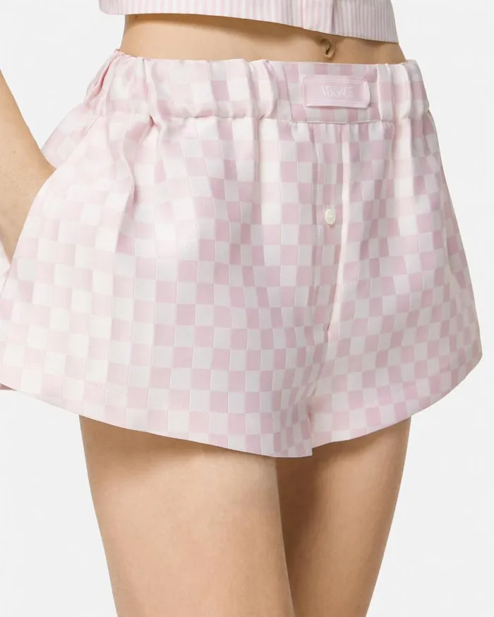 Versace Pants and Shorts Contrasto Duchesse Boxer Shorts Light Pink 8211 Women Versace Pants and Shorts Contrasto Duchesse Boxer Shorts Light Pink 8211 Women