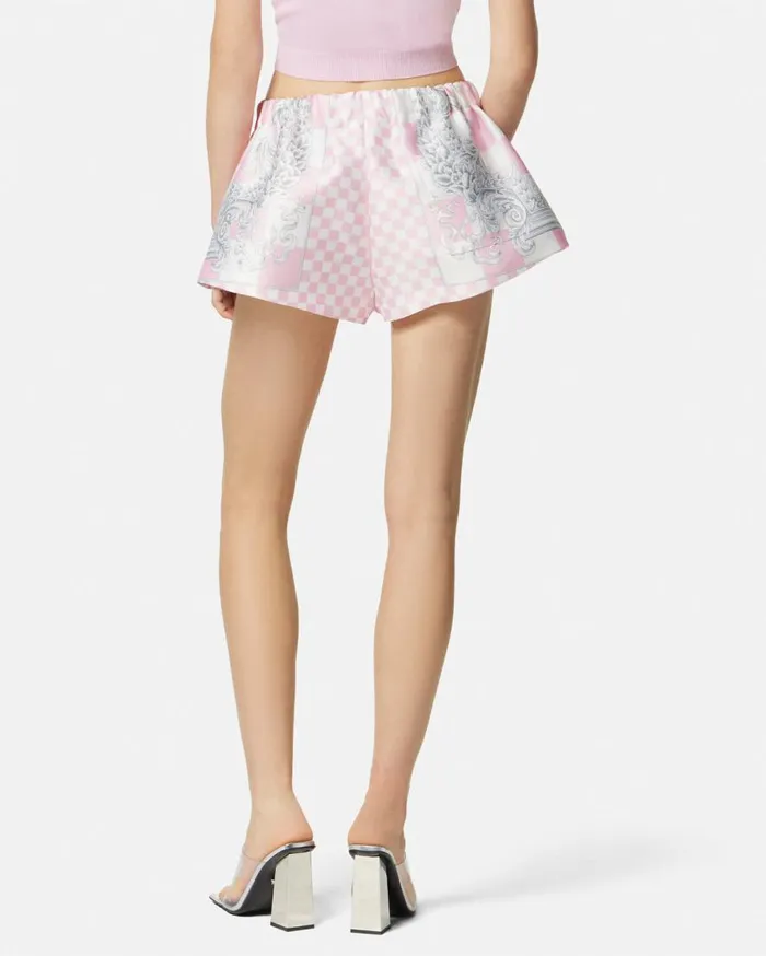 Versace Pants and Shorts Medusa Contrasto Duchesse Boxer Shorts Pinkprint 8211 Women Versace Pants and Shorts Medusa Contrasto Duchesse Boxer Shorts Pinkprint 8211 Women