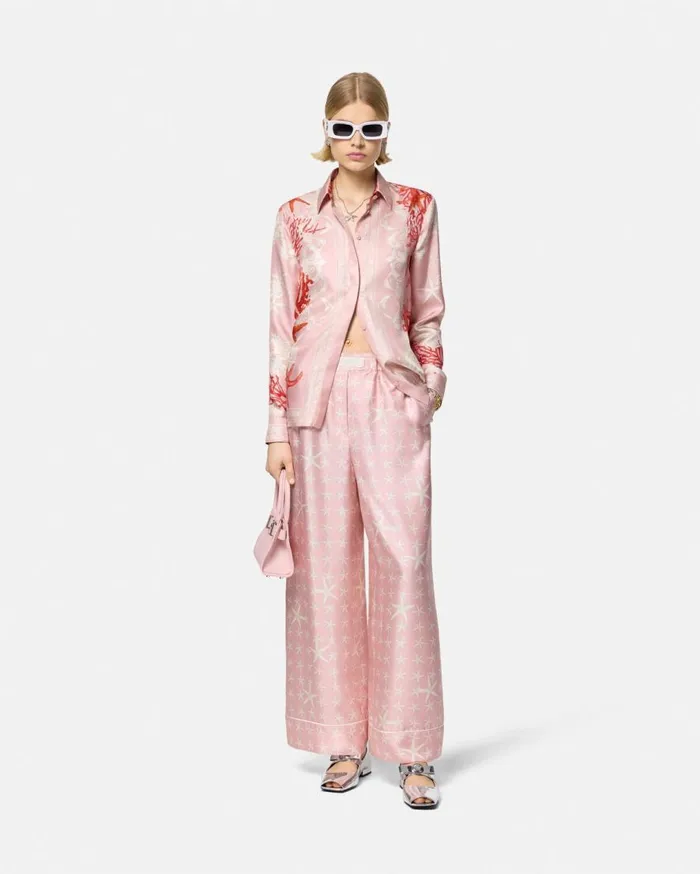 Versace Shirts and Tops Barocco Sea Silk Shirt Pinkprint 8211 Women Versace Shirts and Tops Barocco Sea Silk Shirt Pinkprint 8211 Women