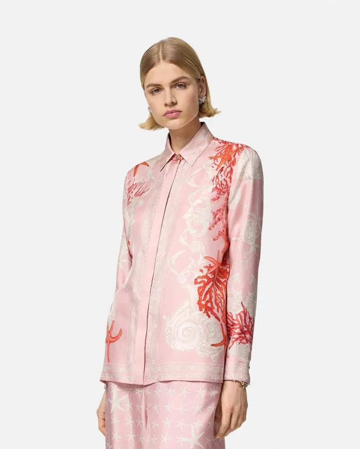 Versace Shirts and Tops Barocco Sea Silk Shirt Pinkprint 8211 Women Versace Shirts and Tops Barocco Sea Silk Shirt Pinkprint 8211 Women