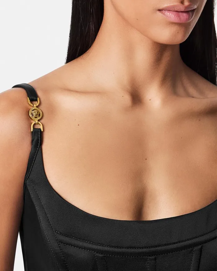 Versace Shirts and Tops Medusa 03995 Satin Corset Top Black 8211 Women Versace Shirts and Tops Medusa 03995 Satin Corset Top Black 8211 Women