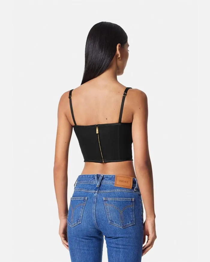 Versace Shirts and Tops Medusa 03995 Satin Corset Top Black 8211 Women Versace Shirts and Tops Medusa 03995 Satin Corset Top Black 8211 Women