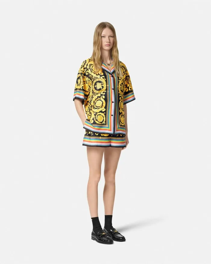 Versace Shirts and Tops Pride Barocco Silk Shirt Blackprint 8211 Women Versace Shirts and Tops Pride Barocco Silk Shirt Blackprint 8211 Women