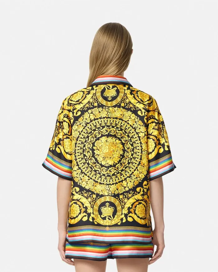 Versace Shirts and Tops Pride Barocco Silk Shirt Blackprint 8211 Women Versace Shirts and Tops Pride Barocco Silk Shirt Blackprint 8211 Women