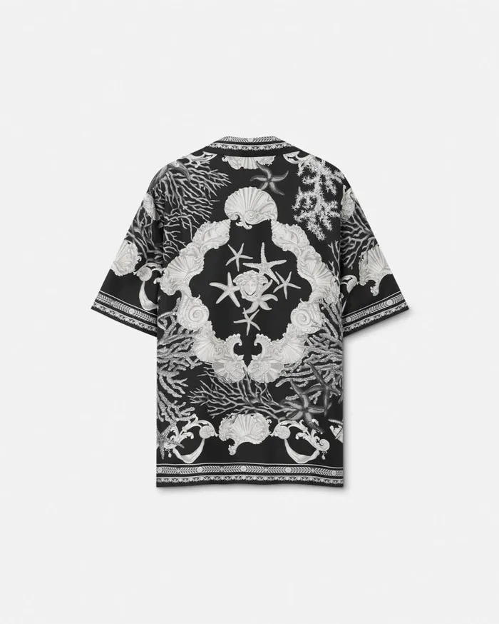 Versace Shirts Barocco Sea Silk Shirt Blackprint 8211 Men Versace Shirts Barocco Sea Silk Shirt Blackprint 8211 Men