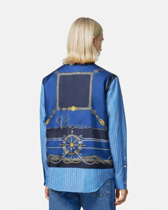 Versace Shirts Versace Nautical Striped Shirt Blueprint 8211 Men Versace Shirts Versace Nautical Striped Shirt Blueprint 8211 Men