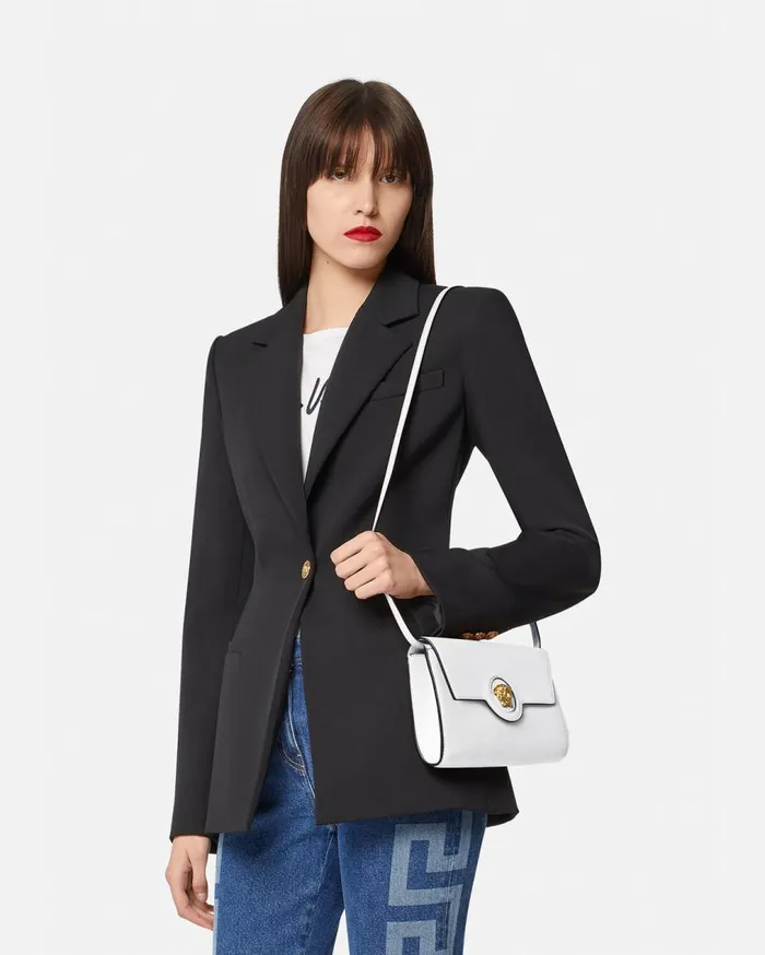 Versace Shoulder and Crossbody La Medusa Crossbody Bag White 8211 Women Versace Shoulder and Crossbody La Medusa Crossbody Bag White 8211 Women