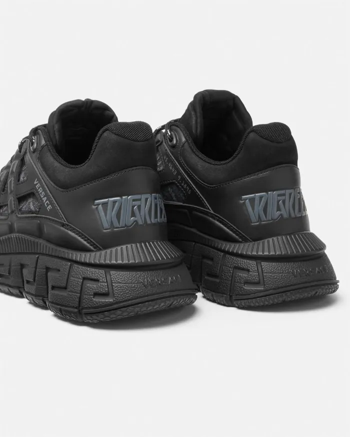 Versace Sneakers Barocco Jacquard Trigreca Sneakers Black 8211 Men Versace Sneakers Barocco Jacquard Trigreca Sneakers Black 8211 Men