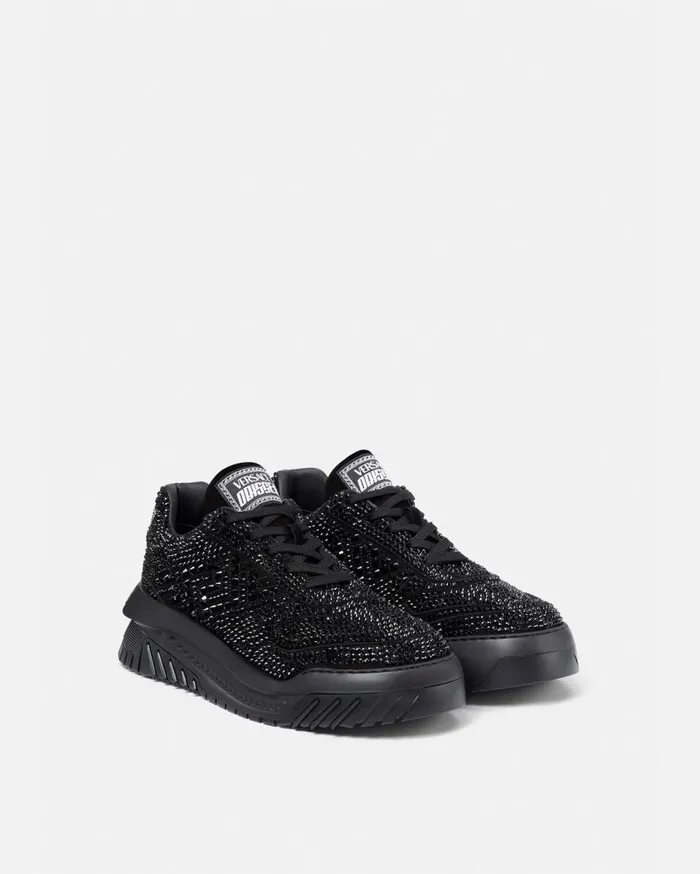Versace Sneakers Crystal Odissea Sneakers Black 8211 Men Versace Sneakers Crystal Odissea Sneakers Black 8211 Men