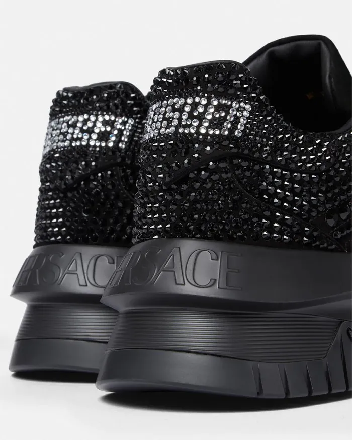 Versace Sneakers Crystal Odissea Sneakers Black 8211 Men Versace Sneakers Crystal Odissea Sneakers Black 8211 Men