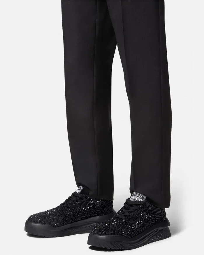 Versace Sneakers Crystal Odissea Sneakers Black 8211 Men Versace Sneakers Crystal Odissea Sneakers Black 8211 Men