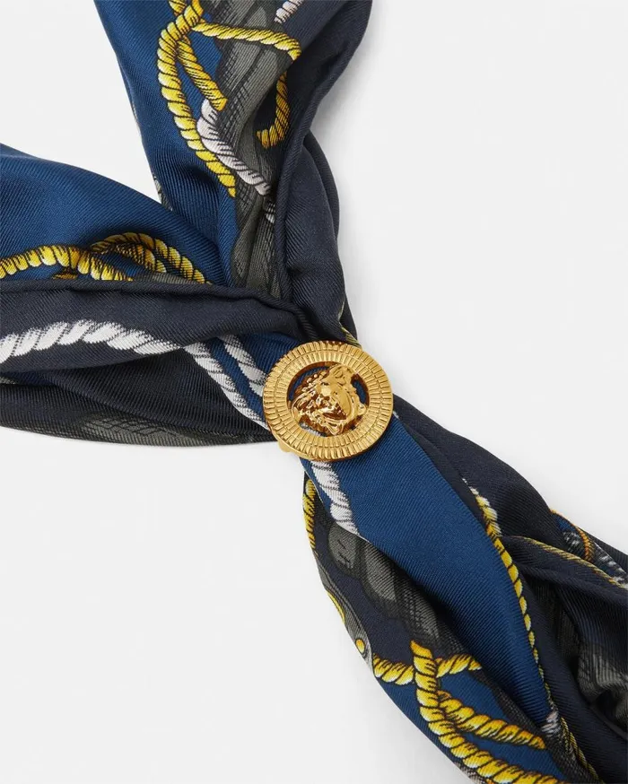 Versace Soft Accessories Versace Nautical Triangle Silk Foulard Blueprint 8211 Men Versace Soft Accessories Versace Nautical Triangle Silk Foulard Blueprint 8211 Men