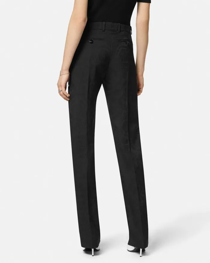 Versace Suits Barocco Jacquard Tuxedo Pants Black 8211 Women Versace Suits Barocco Jacquard Tuxedo Pants Black 8211 Women