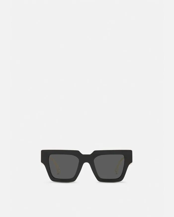 Versace Sunglasses 90s Vintage Logo Sunglasses Blackgold 8211 WomenMen Versace Sunglasses 90s Vintage Logo Sunglasses Blackgold 8211 WomenMen