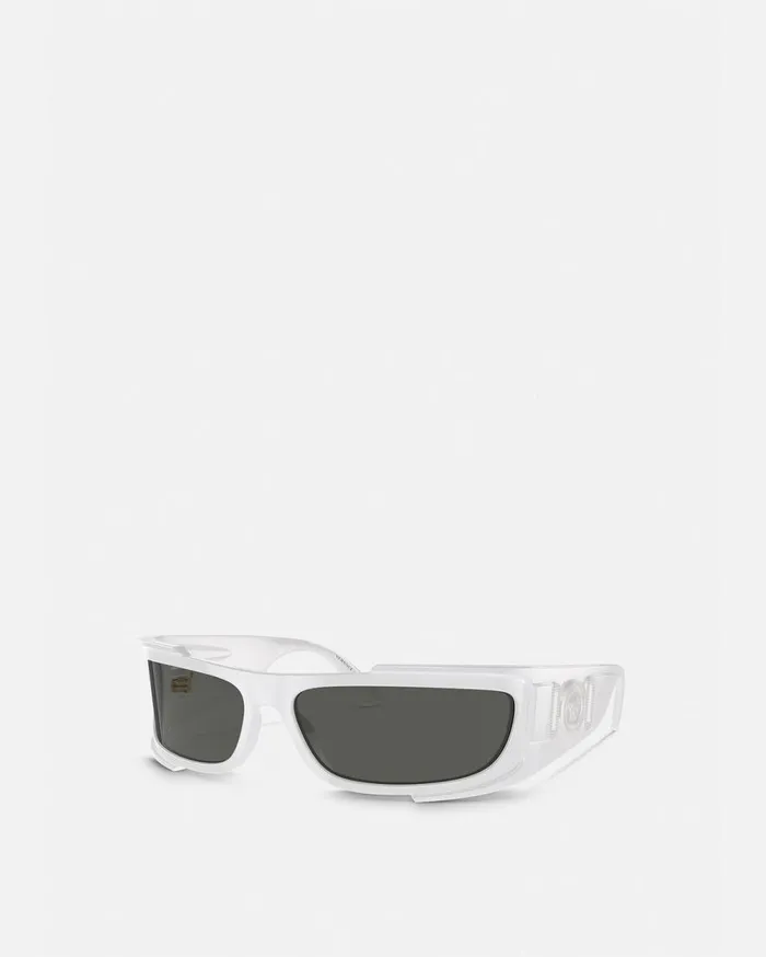 Versace Sunglasses Medusa Biggie Shield Sunglasses Havana 8211 Women