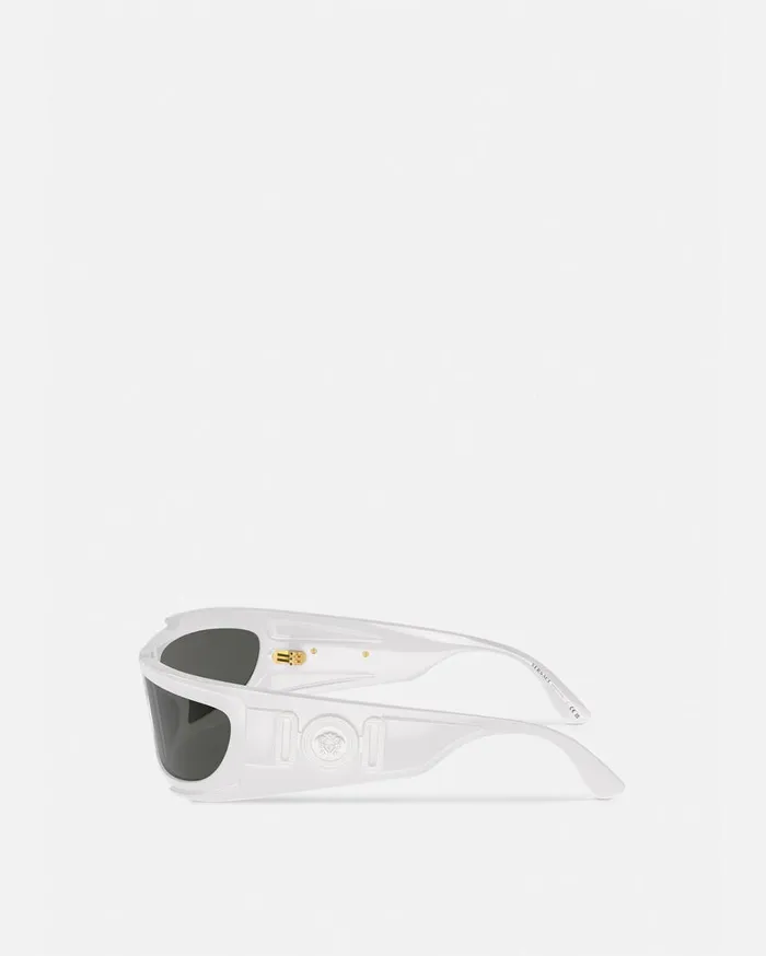 Versace Sunglasses Medusa Biggie Shield Sunglasses Havana 8211 Women Versace Sunglasses Medusa Biggie Shield Sunglasses Havana 8211 Women