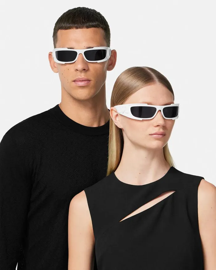 Versace Sunglasses Medusa Biggie Shield Sunglasses Havana 8211 Women Versace Sunglasses Medusa Biggie Shield Sunglasses Havana 8211 Women