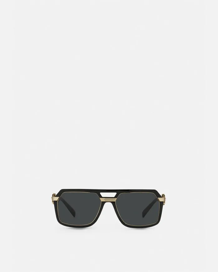 Versace Sunglasses Vintage Icon Pilot Sunglasses Blackgold 8211 Men Versace Sunglasses Vintage Icon Pilot Sunglasses Blackgold 8211 Men