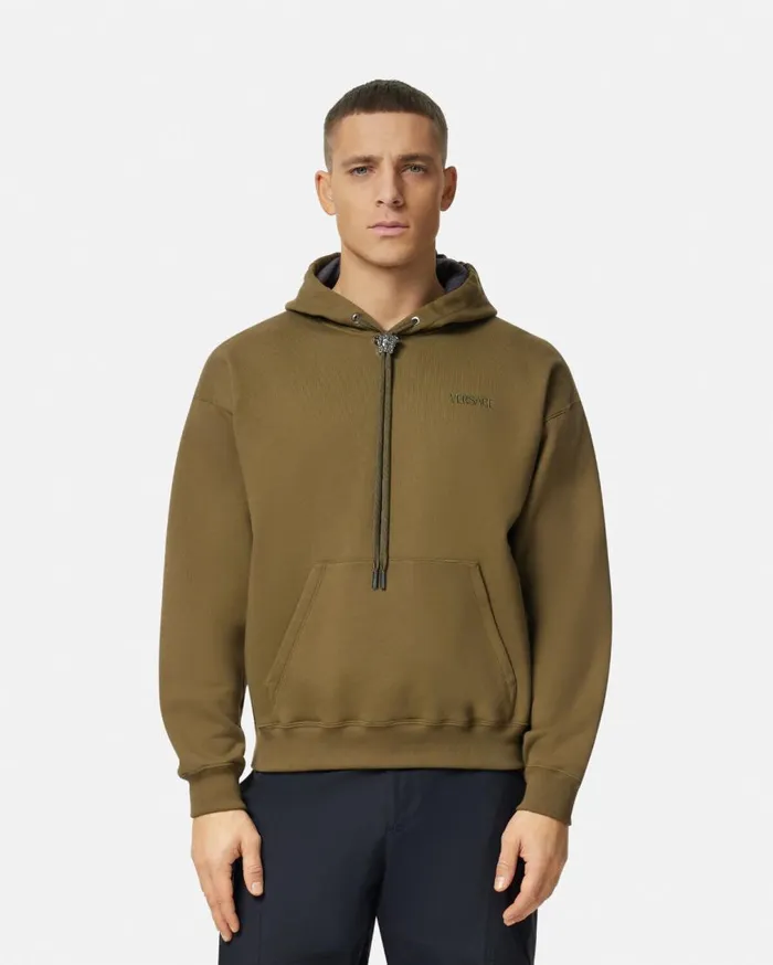 Versace Sweatshirts La Medusa Hoodie Green 8211 Men Versace Sweatshirts La Medusa Hoodie Green 8211 Men