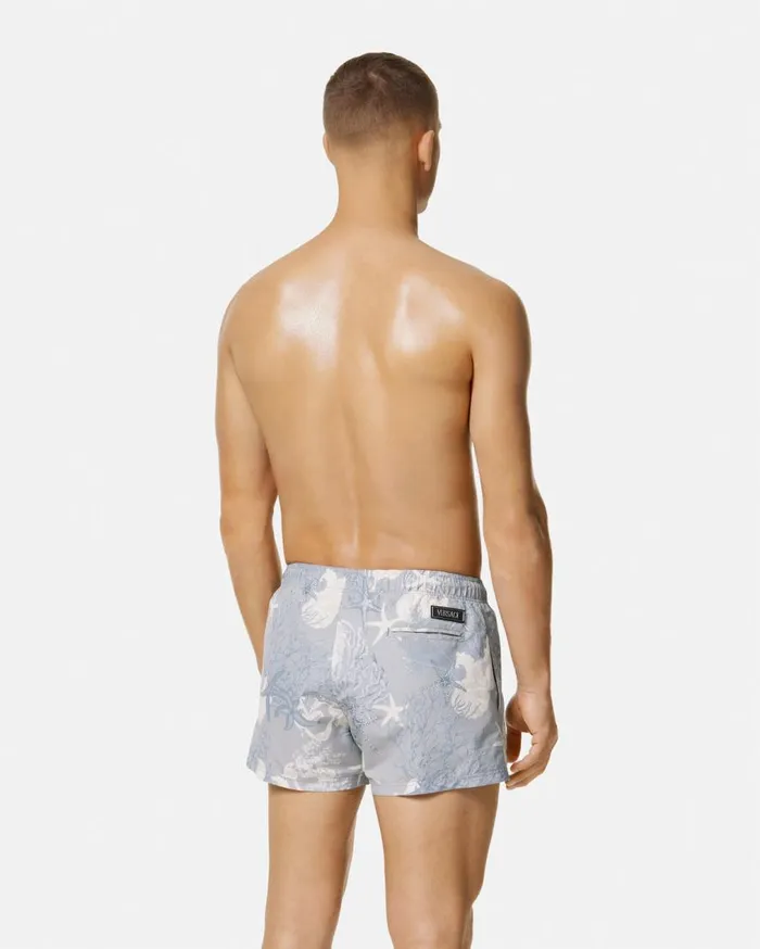 Versace Swimwear Barocco Sea Swim Shorts Blueprint 8211 Men Versace Swimwear Barocco Sea Swim Shorts Blueprint 8211 Men
