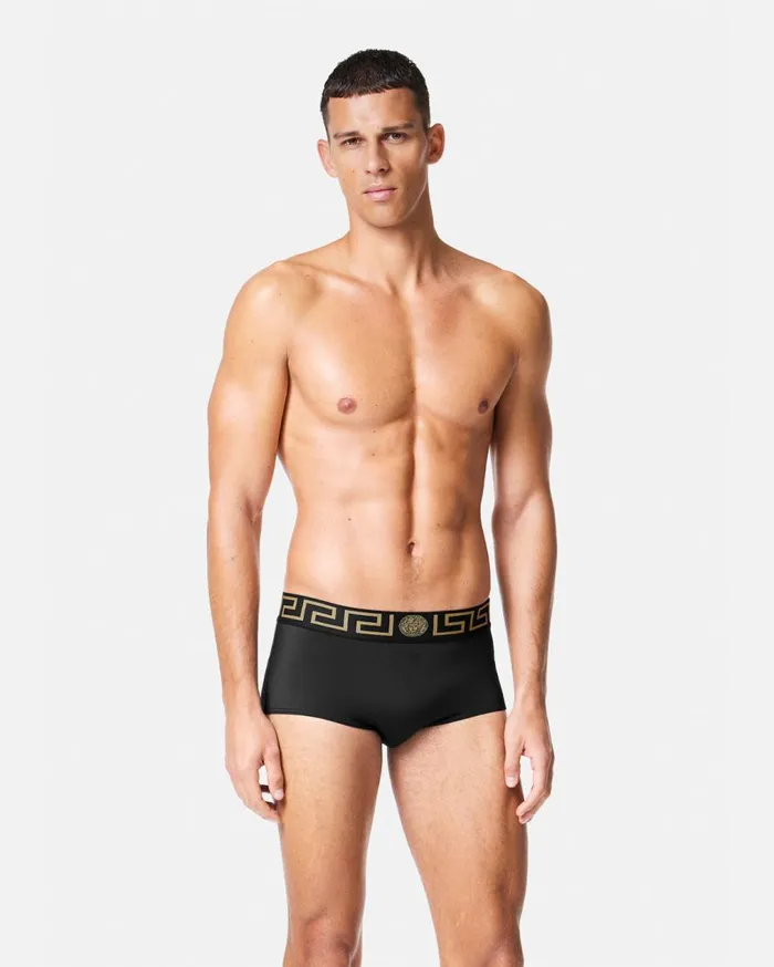 Versace Swimwear Greca Border Swim Trunks Black 8211 Men Versace Swimwear Greca Border Swim Trunks Black 8211 Men