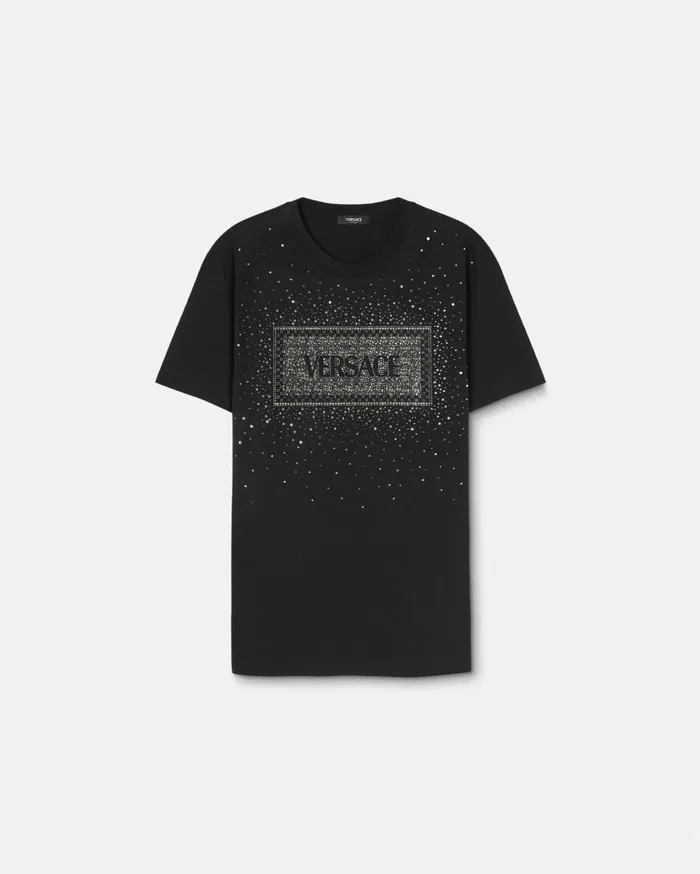 Versace TShirts and Polos Crystal 03990s Vintage Logo TShirt Black 8211 Men