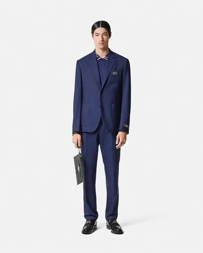 Versace TShirts and Polos Greca Collar Polo Shirt Blue 8211 Men Versace TShirts and Polos Greca Collar Polo Shirt Blue 8211 Men