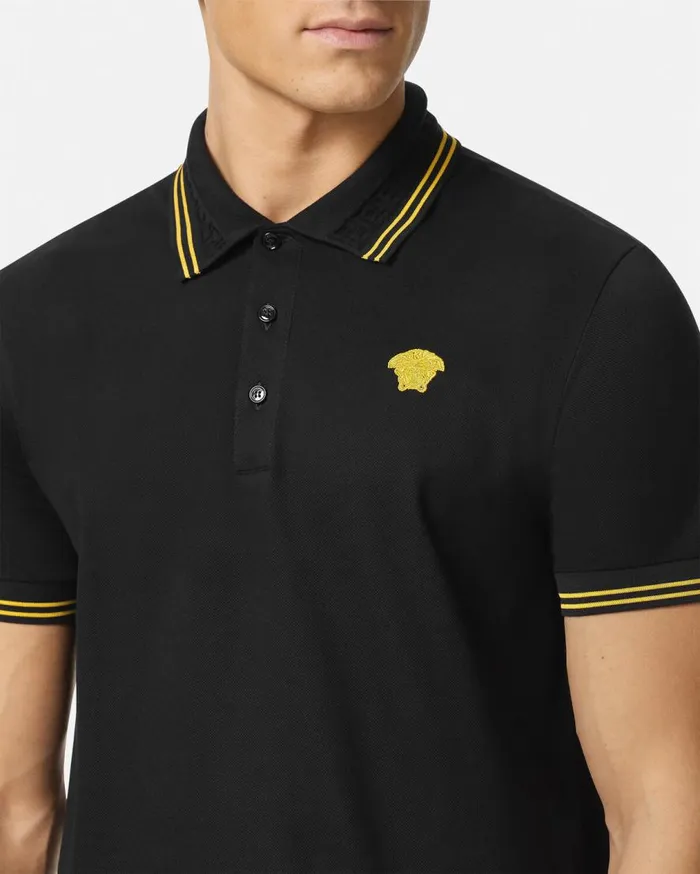 Versace TShirts and Polos Medusa Polo Shirt Black 8211 Men Versace TShirts and Polos Medusa Polo Shirt Black 8211 Men