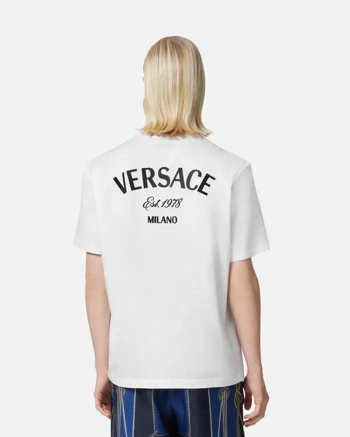Versace TShirts and Polos Versace Milano Stamp TShirt White 8211 Men Versace TShirts and Polos Versace Milano Stamp TShirt White 8211 Men