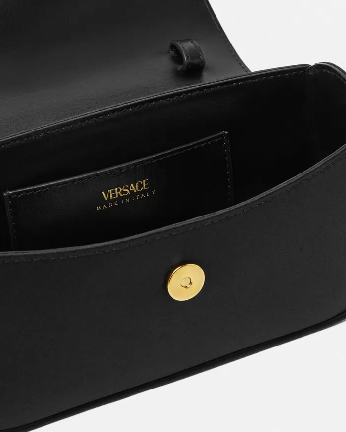 Versace Top Handle La Medusa Satin Mini Bag Blackgold 8211 Women Versace Top Handle La Medusa Satin Mini Bag Blackgold 8211 Women