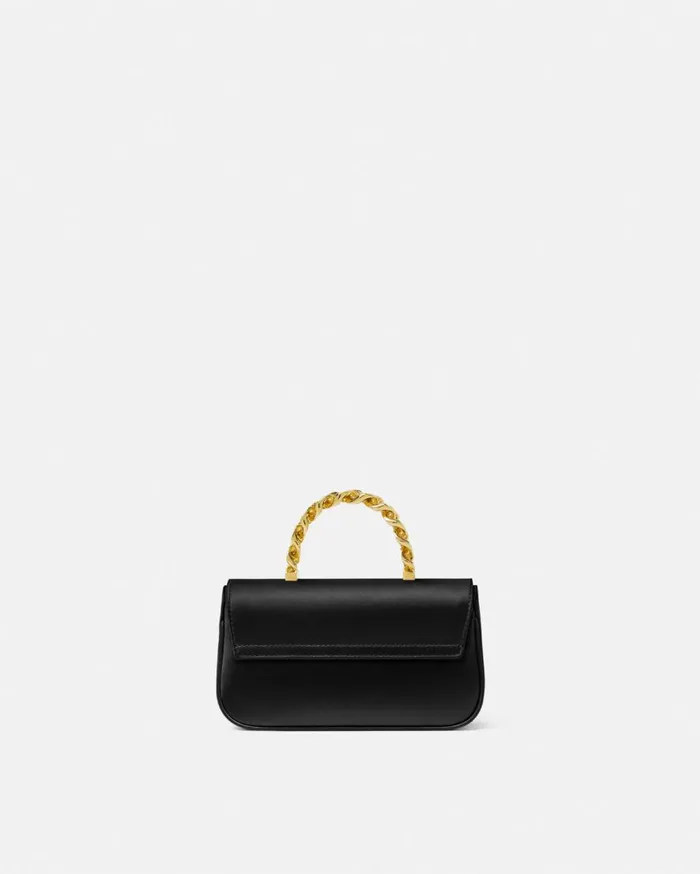 Versace Top Handle La Medusa Satin Mini Bag Blackgold 8211 Women Versace Top Handle La Medusa Satin Mini Bag Blackgold 8211 Women