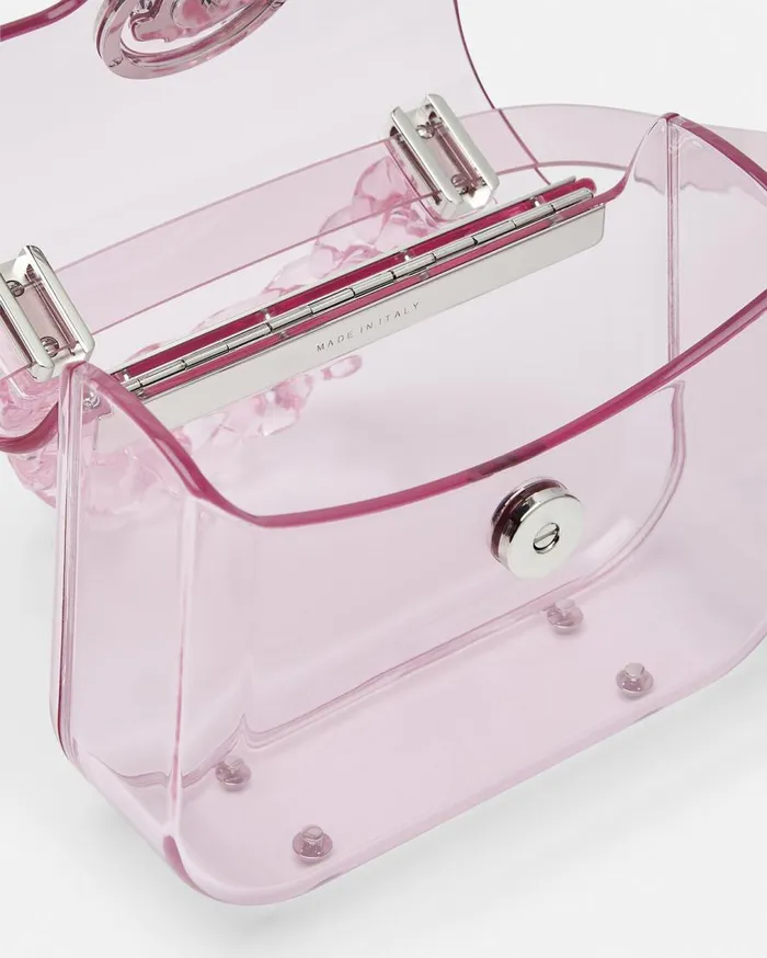 Versace Top Handle La Medusa Transparent Mini Bag Light Pink 8211 Women Versace Top Handle La Medusa Transparent Mini Bag Light Pink 8211 Women