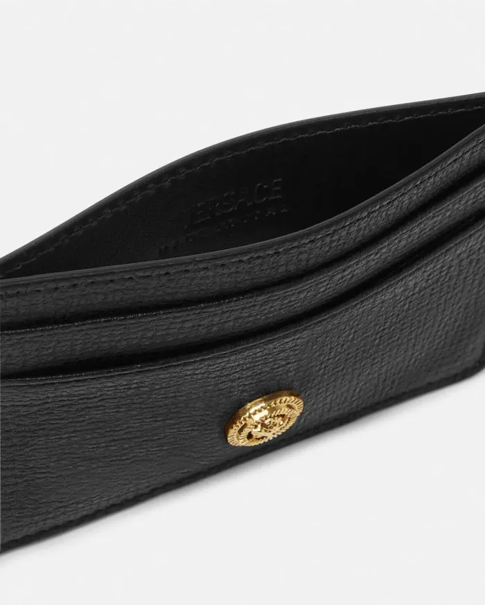 Versace Wallets Medusa Biggie Cardholder Blackgold 8211 Men Versace Wallets Medusa Biggie Cardholder Blackgold 8211 Men