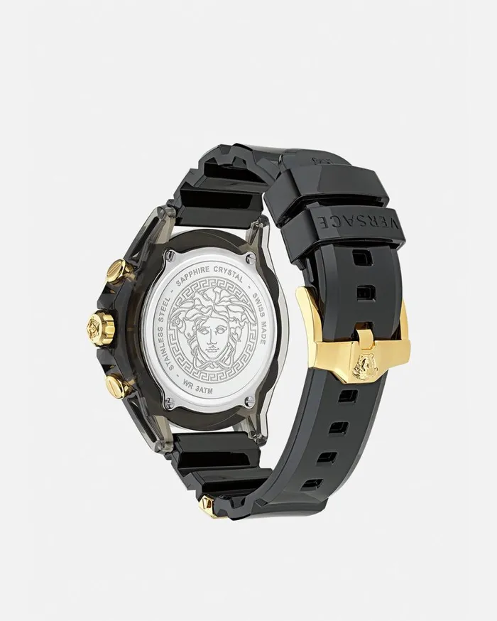 Versace Watches Icon Active Diamond Watch Blackgold 8211 WomenMen Versace Watches Icon Active Diamond Watch Blackgold 8211 WomenMen