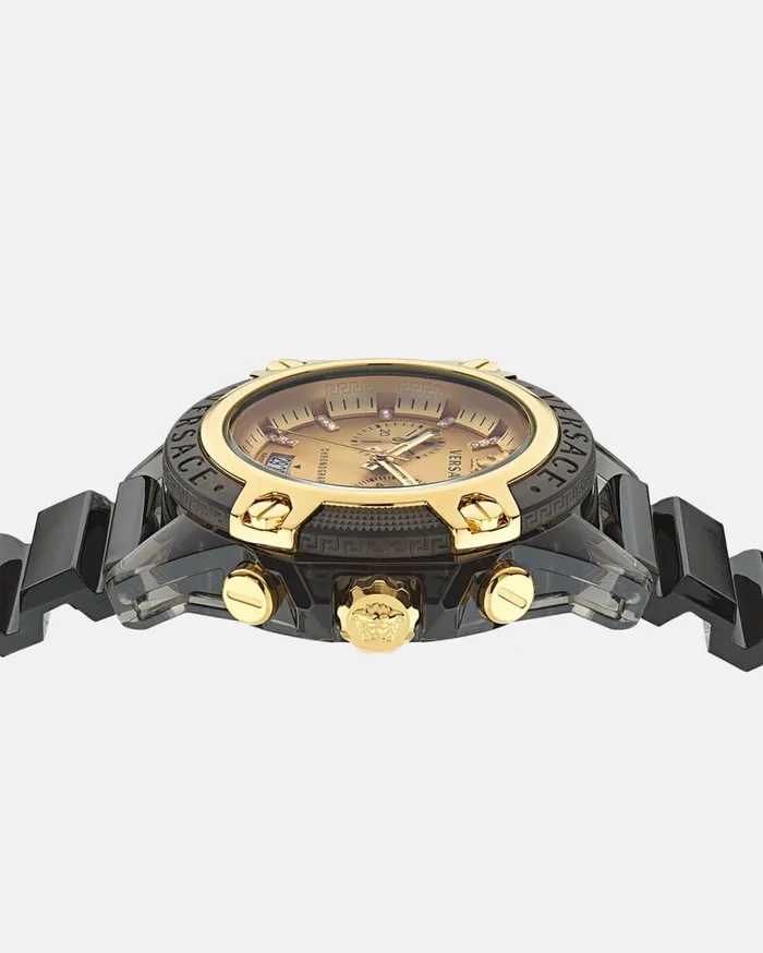 Versace Watches Icon Active Diamond Watch Blackgold 8211 WomenMen Versace Watches Icon Active Diamond Watch Blackgold 8211 WomenMen