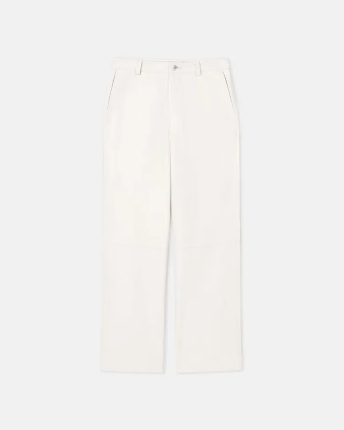 Vidia Regenerated Leather StraightLeg Pants Crayon Women Nanushka Bottoms