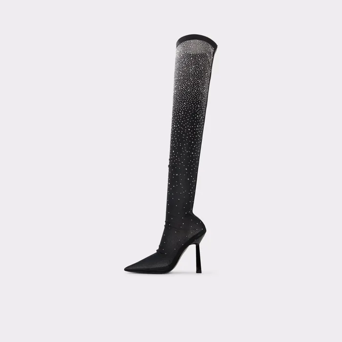 Vittoria Black Textile Mixed Material Women ALDO Boots