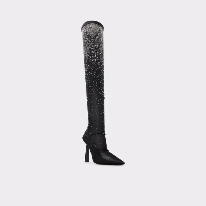 Vittoria Black Textile Mixed Material Women ALDO Boots