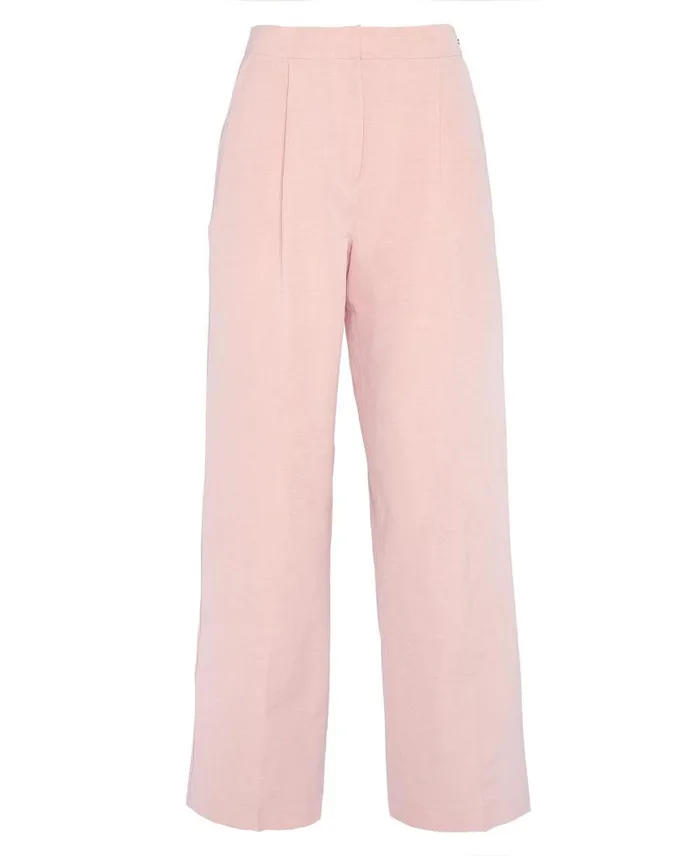 Vivienne StraightLeg Trousers Coord Primrose Pink Women Barbour Trousers and Shorts