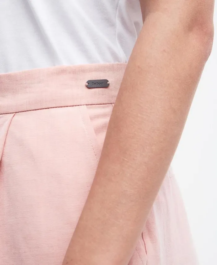 Vivienne StraightLeg Trousers Coord Primrose Pink Women Barbour Trousers and Shorts